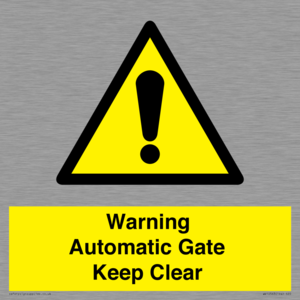 Warning Automatic Gate Keep Clear
